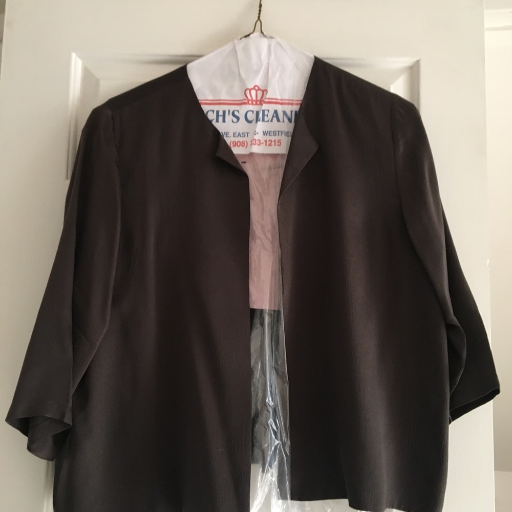 Eileen Fisher silk/satin jacket