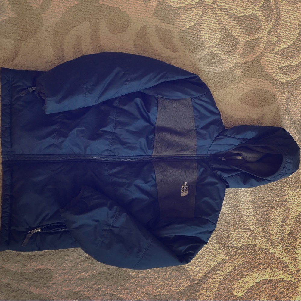 Boys large north face Reversible puffy warm jacket