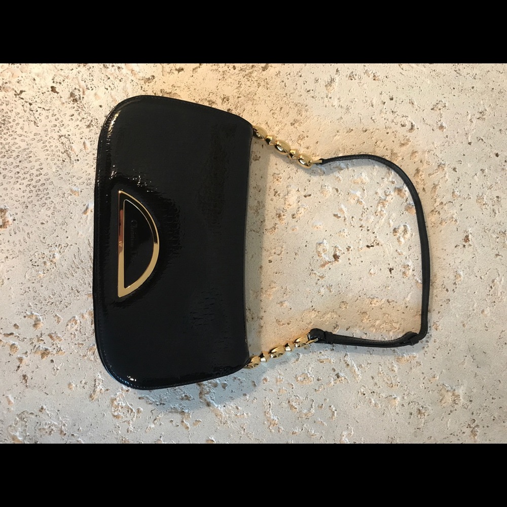 Christian Dior Patent Leather Small Shoulder Bag
