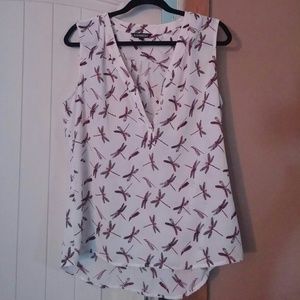 Express Dragonfly print top