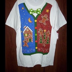 CHRISTMAS TEES Unisex Short-Sleeve Shirt Sz Large