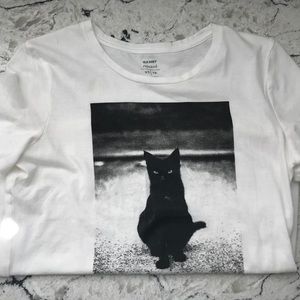 BNWOT Black Cat Tee