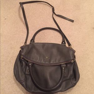 Kate Spade grey leather handbag