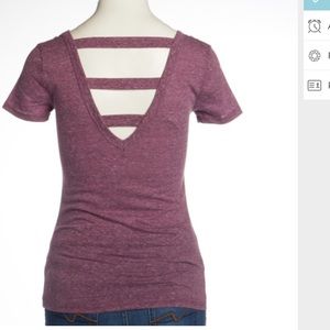 NWT Bluelemon tee shirt with open back