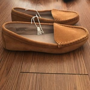 NWOT Merona Dorothy Beige Suede Loafers Size 6