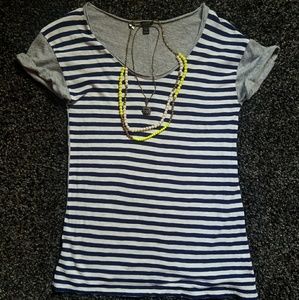 J. Crew striped 2 tone t-shirt