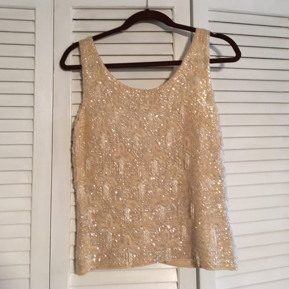 VINTAGE Hand Beaded Shell