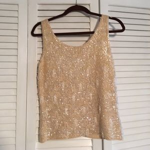 VINTAGE Hand Beaded Shell