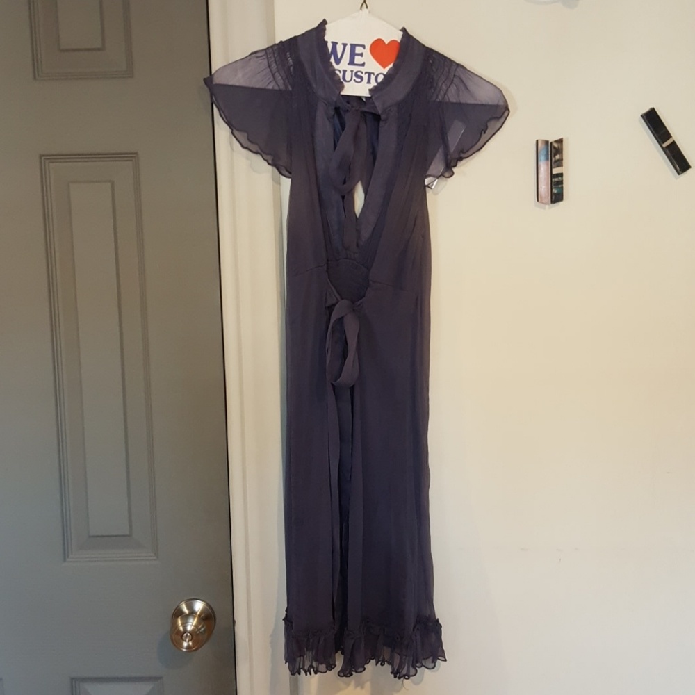 Gray blue spring/summer dress