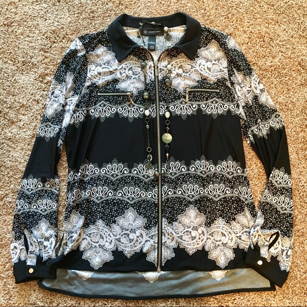 Light & Stretchy Lace Print Cover Up