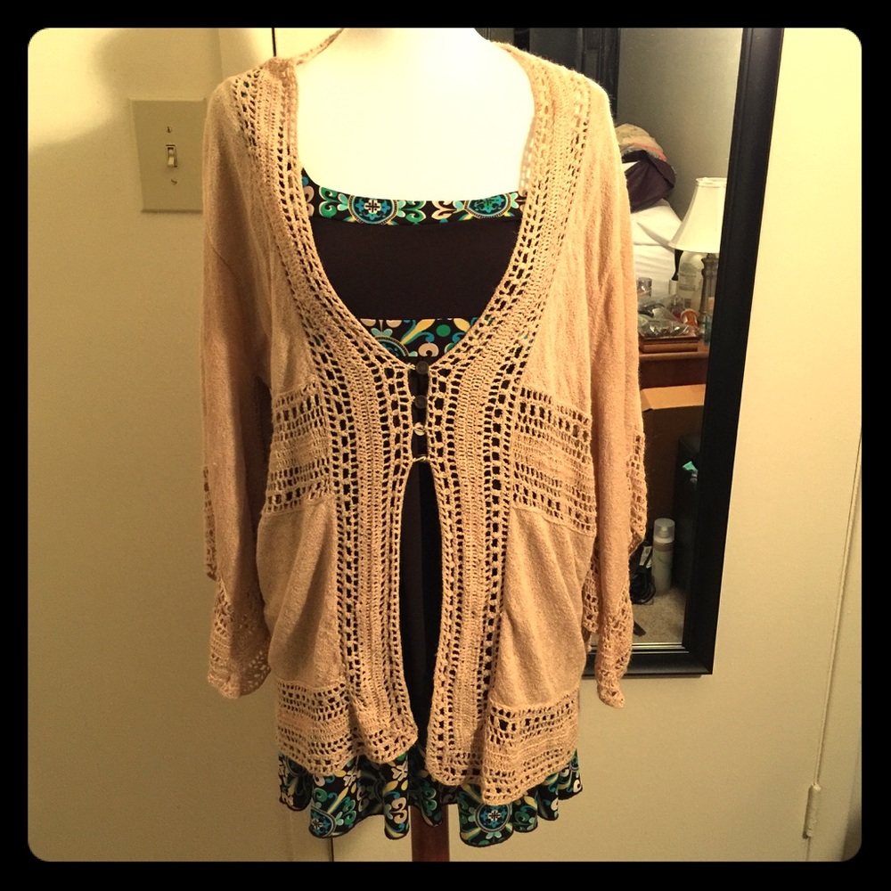 Awesome bohemian knit lite Jackie