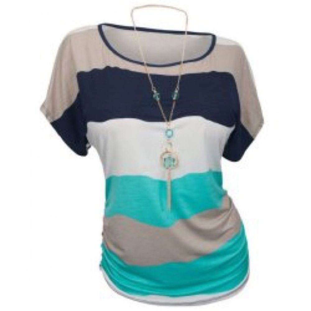 Causal Round NeckWomen's plus sizes t-shirt