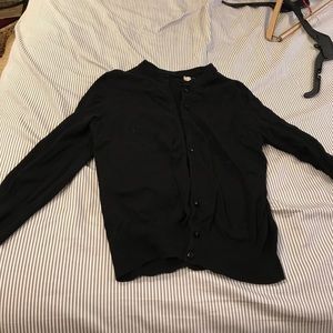 Jcrew black cardigan, M