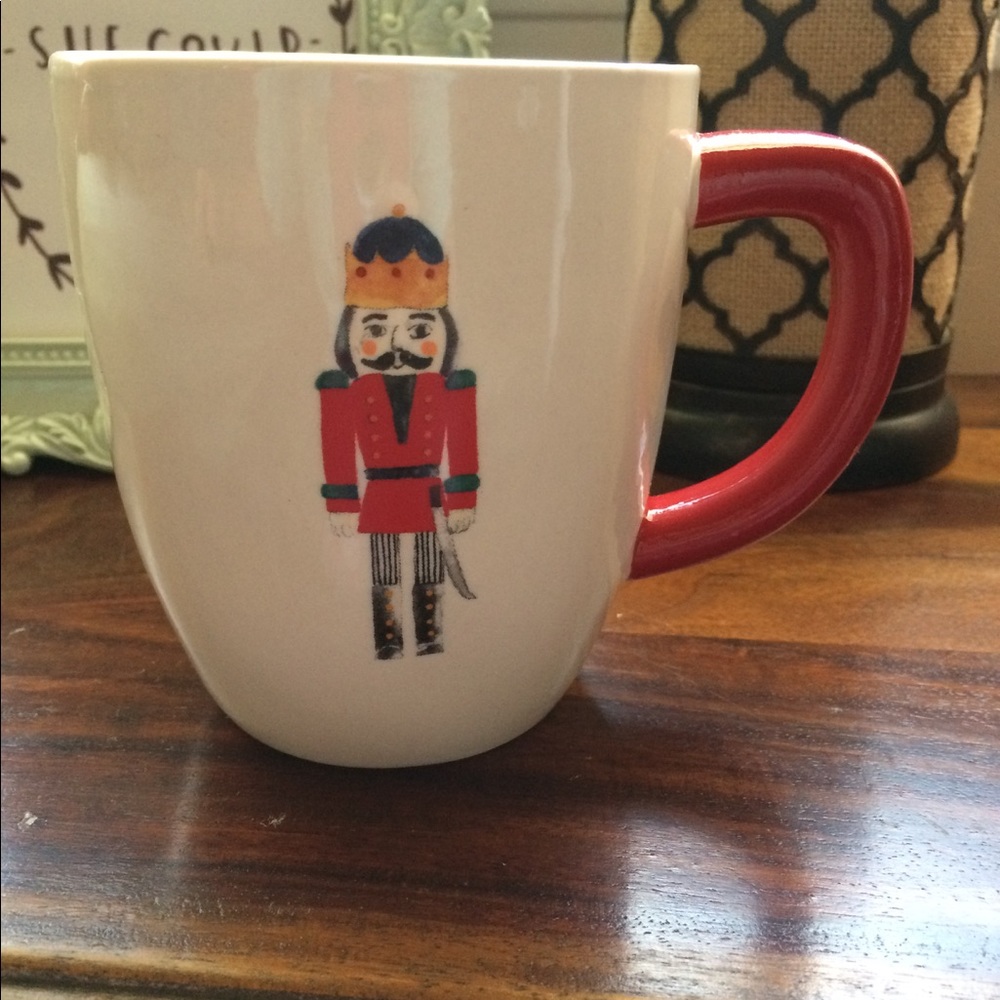 Rae Dunn Red Nutcracker mug