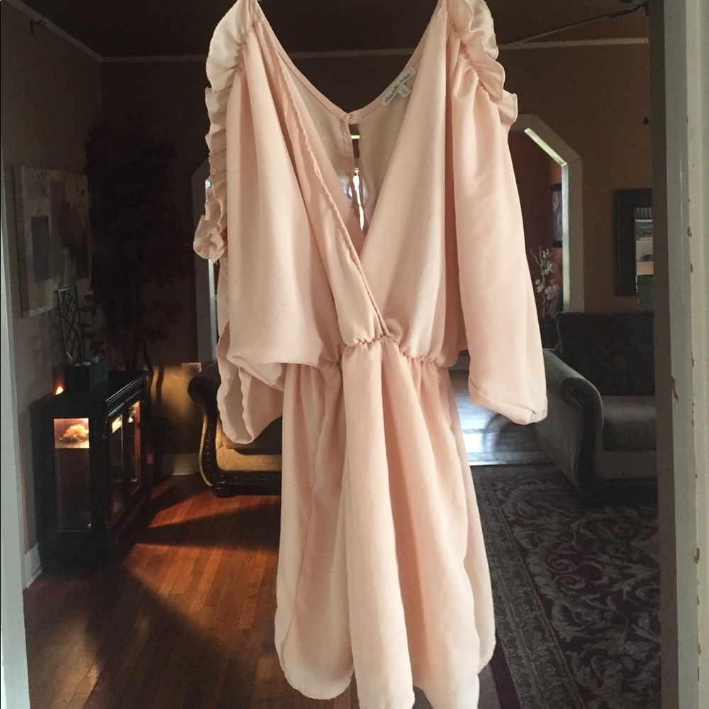 Charlotte  Russe peach romper