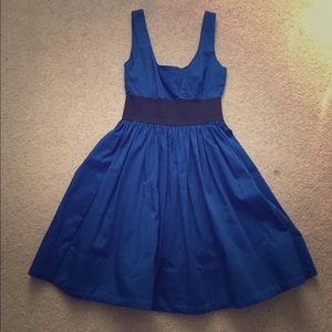 XS Aqua brand royal blue / black elastic waist