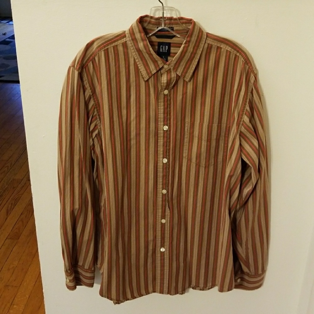 Men's large Gap long sleeve button down shirt