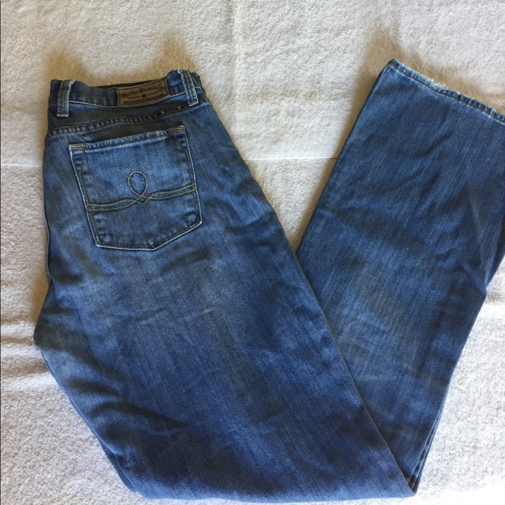 Lucky Brand Women’s Blue Jeans Sofia Boot Size 14
