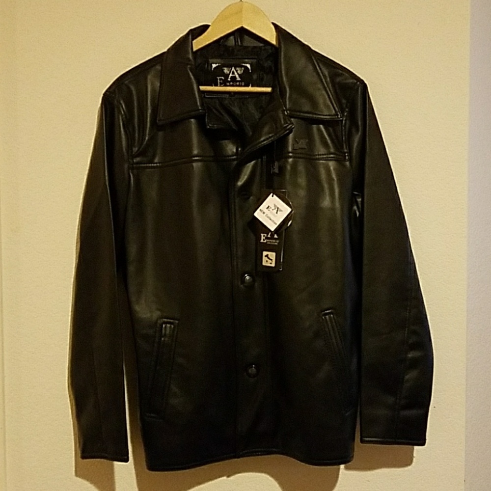 New Black Zip Up Jacket Emporio Collezione