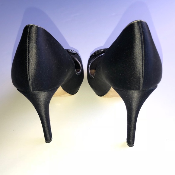 πHPπ Badgley Mischka Black Heels - 7.5 - Picture 3 of 8