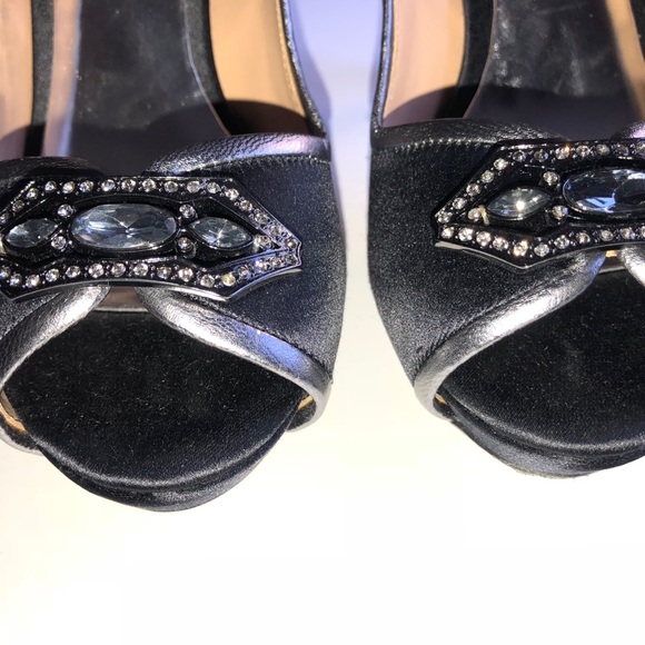 πHPπ Badgley Mischka Black Heels - 7.5 - Picture 4 of 8