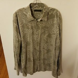 Men's large Bugatchi long sleeve button down