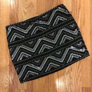 Express Sequin Skirt