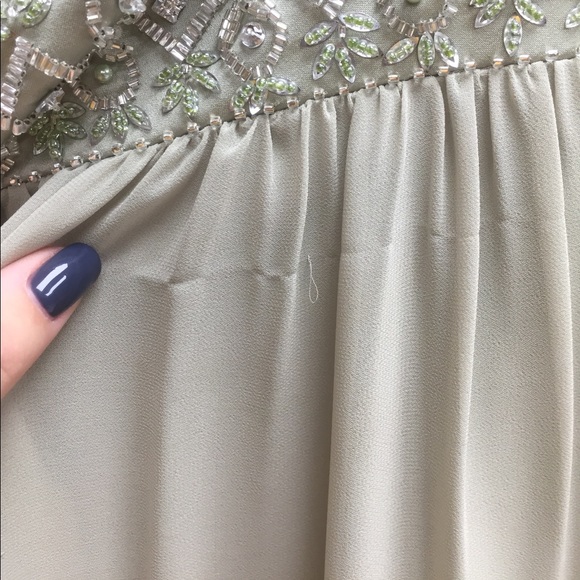 Sage green formal dress - Picture 2 of 3