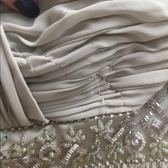 Sage green formal dress - Picture 3 of 3