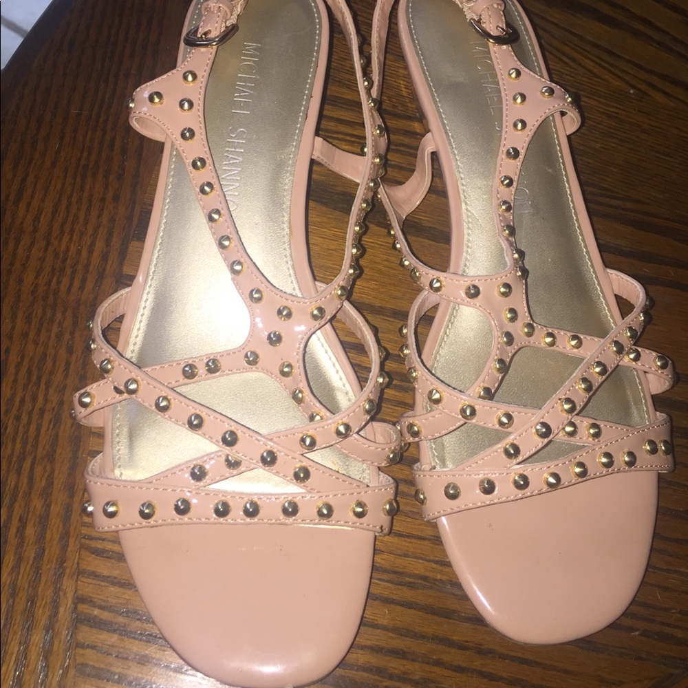 Michael Shannon Rose Gold sandals