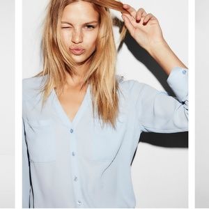 🌊EXPRESS Portofino Blouse in Aqua 🌊