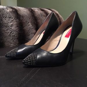 SAKS FIFTH AVENUE RED Italian Leather Pumps