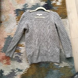 Loft Grey Knit Sweater
