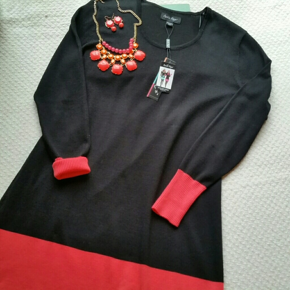 Charlie Paige M Sweater Dress