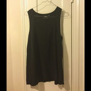 Asks black tank top
