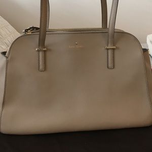 KATE SPADE Crosshatched Leather Tote/Shoulder Bag