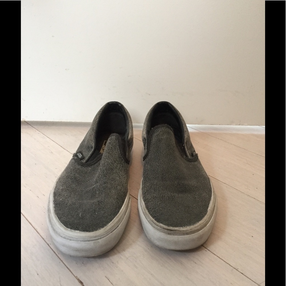 Gray classic slip on Vans