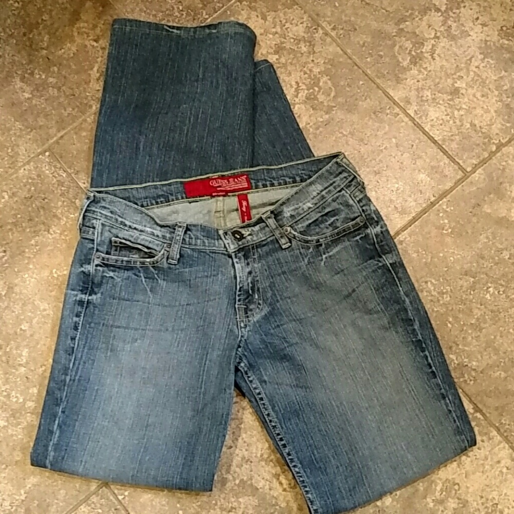 Guess jeans, foxy-flare, size 28.