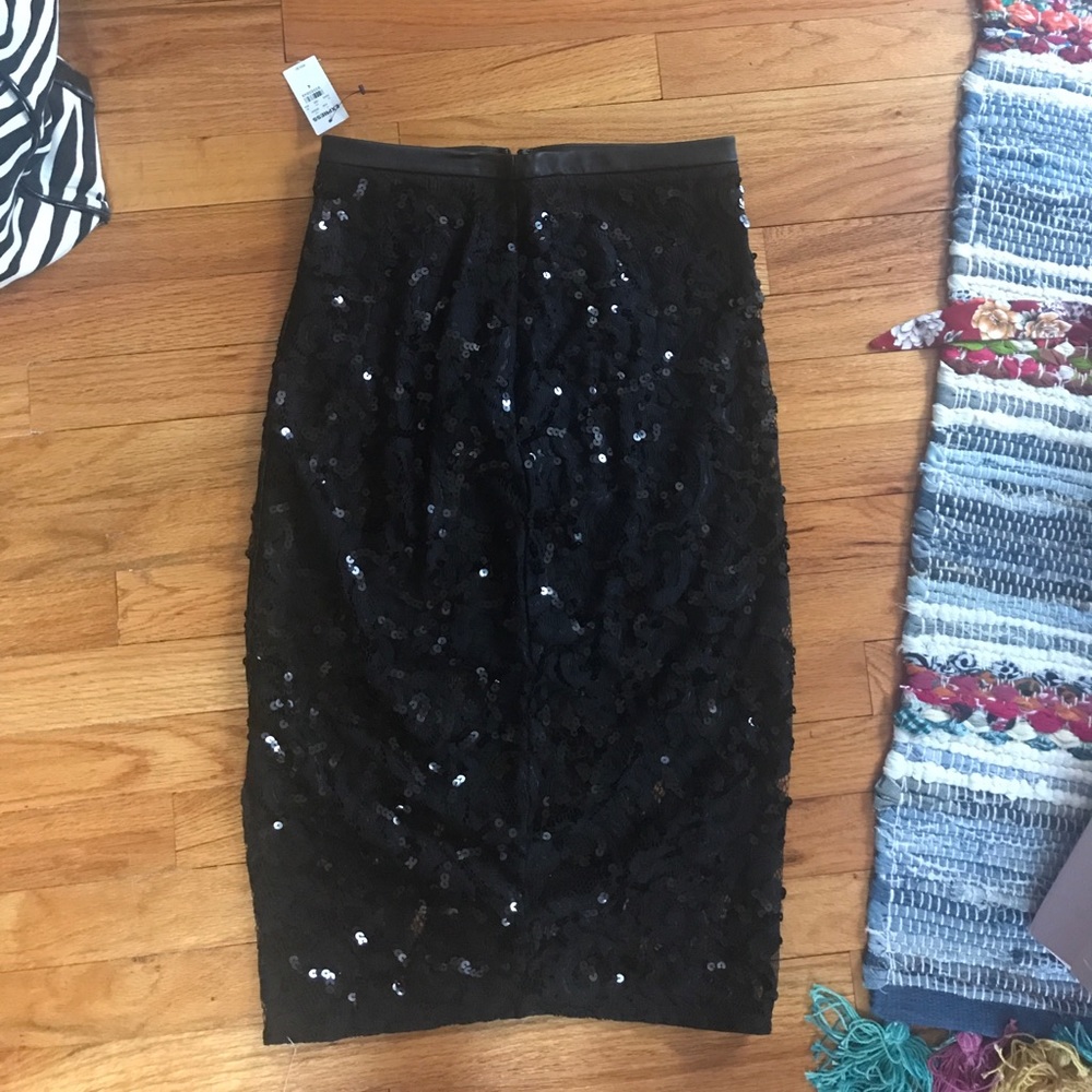 Express Sequin pencil skirt