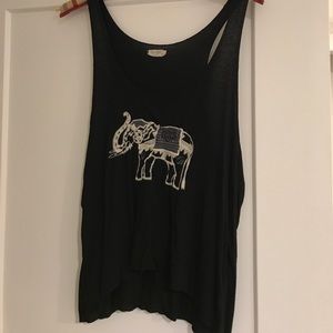 Elephant tank - black, small