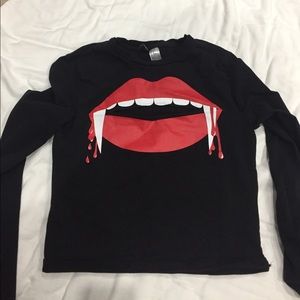 Vampire crop top