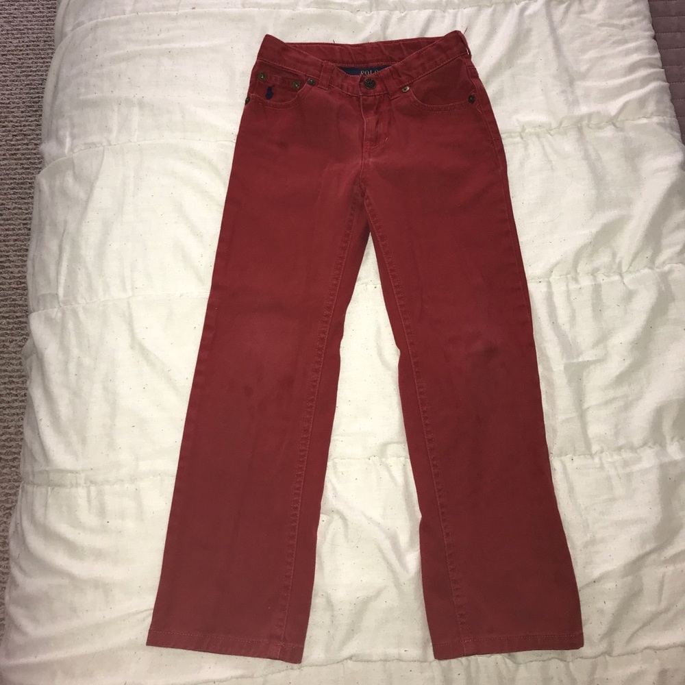 Boys Red Polo Ralph Lauren Pants