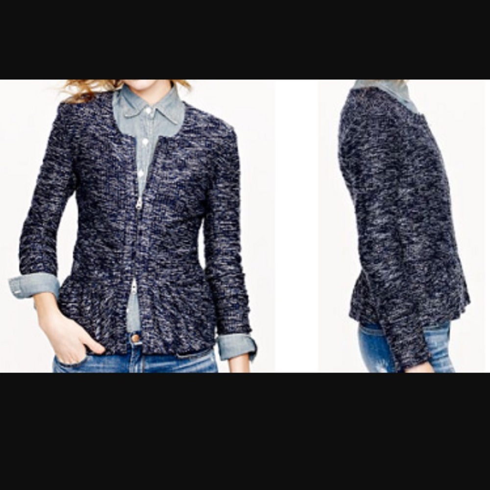 J.Crew Boucle Peplum Jacket - Picture 4 of 5