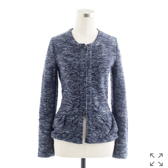J.Crew Boucle Peplum Jacket - Picture 3 of 5