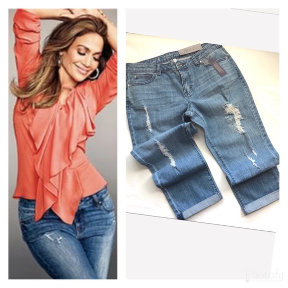 jennifer lopez denim capris