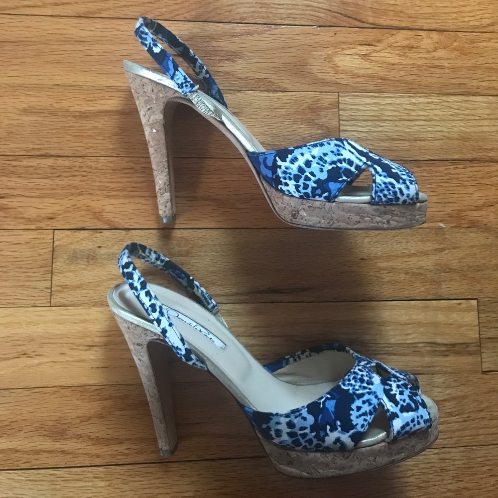 Oscar del la tenta slingback heels