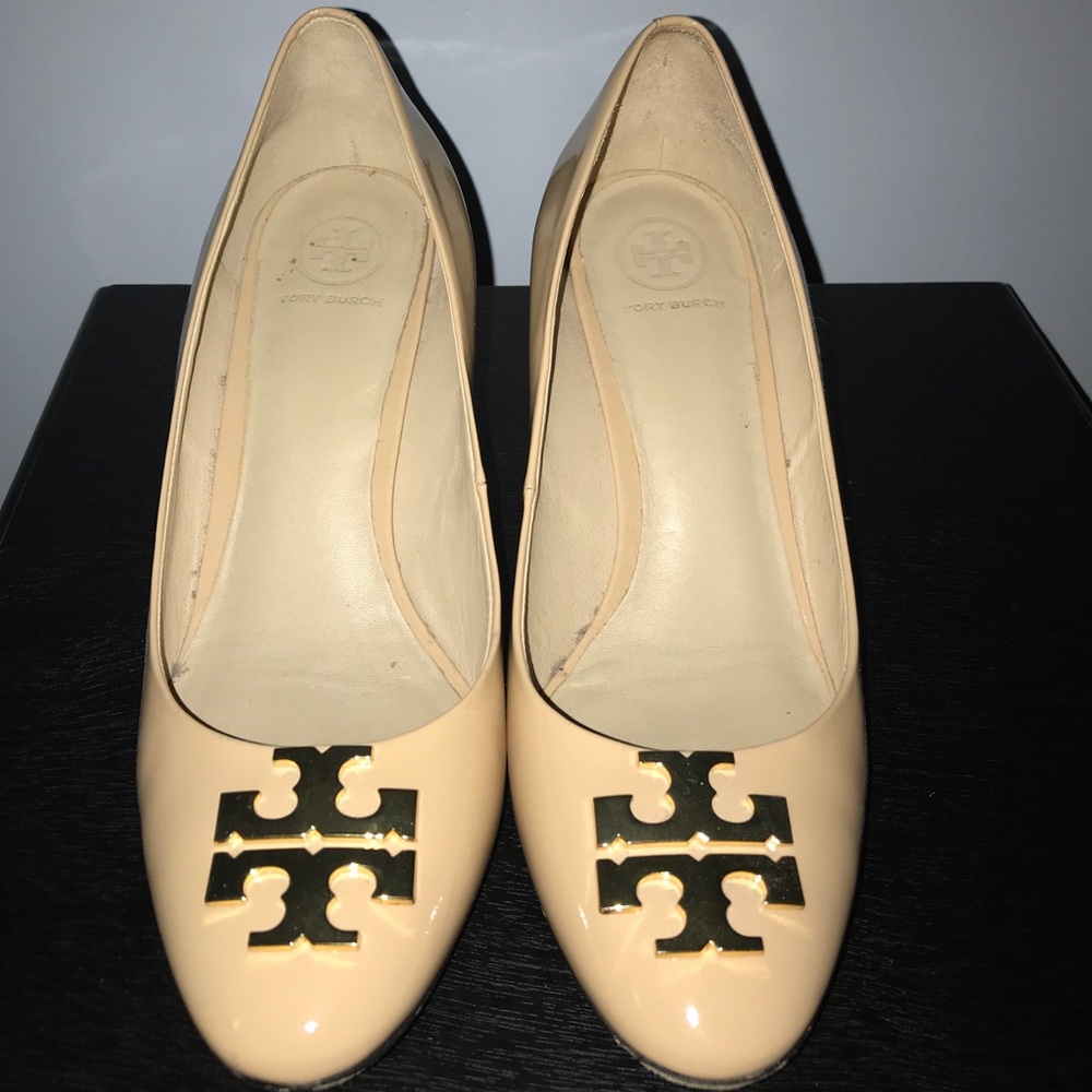 Tory Burch Emblem Block Heels