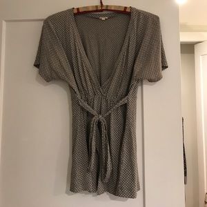 Jcrew polka dot tie shirt - small