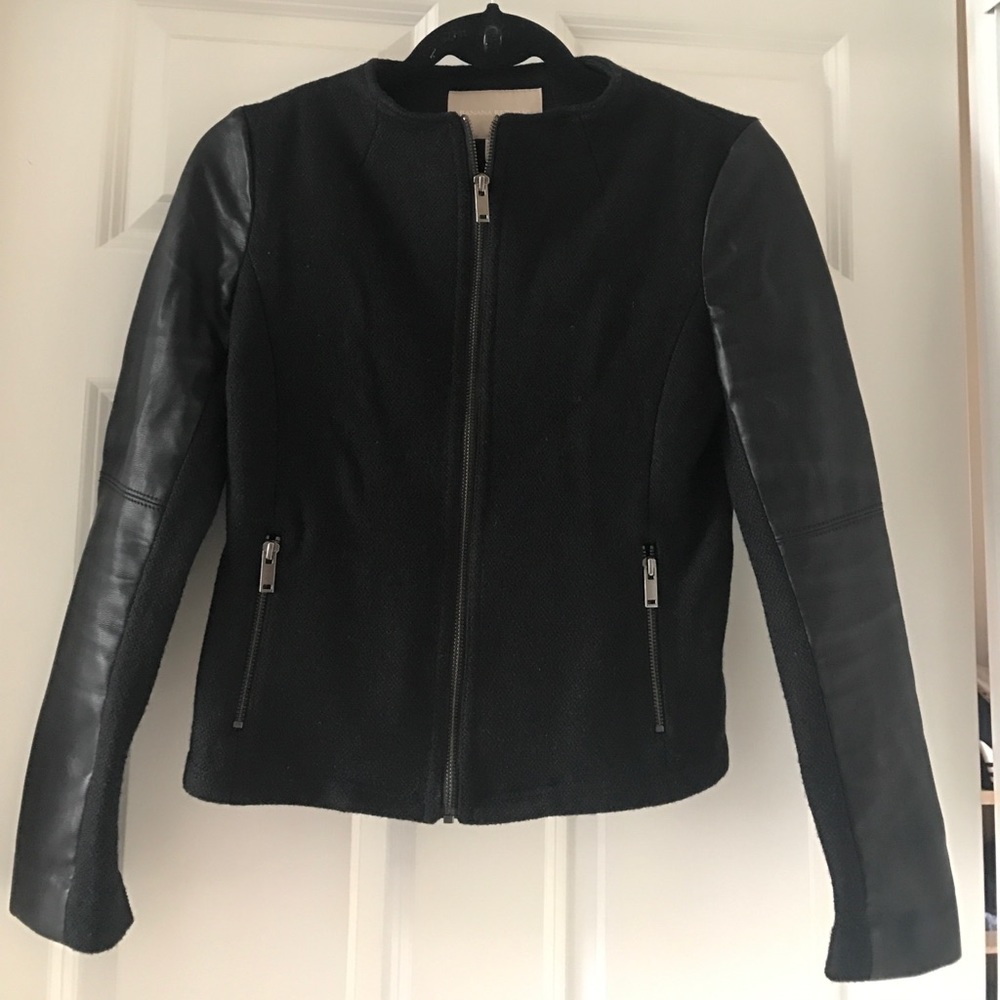 Banana Republic Leather/Wool Jacket