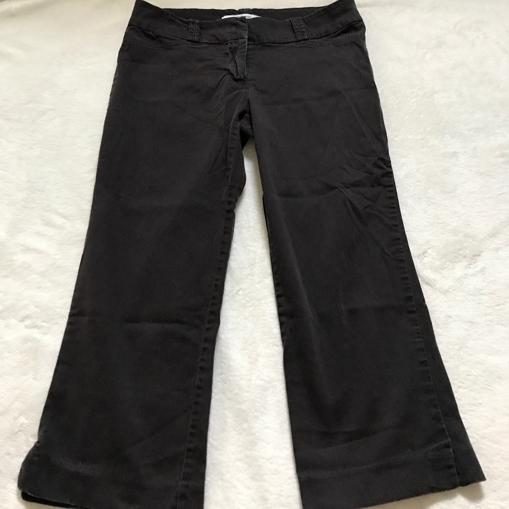 Zara Basic Dark Brown Capris 6 - image 1